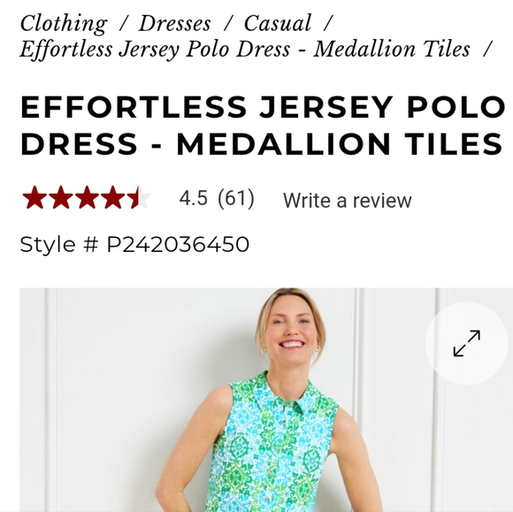 Talbots Polo Dress NWT - Picture 2 of 8